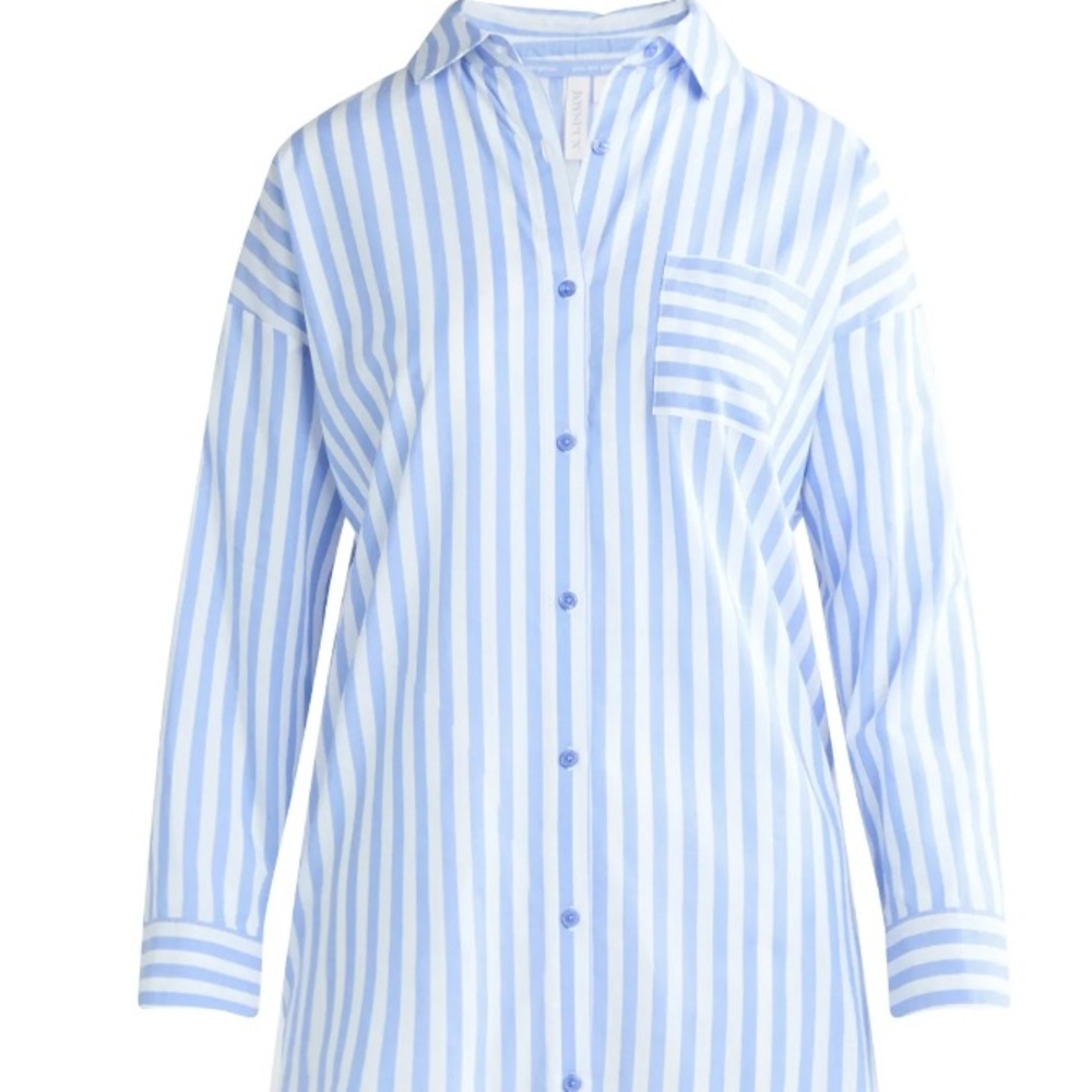 Custom Listing: NWT Joyspun Striped Blue & White Women's PJ Shirt (XL) 10 total - Picture 4 of 4